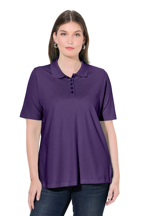 Polokošile, delší knoflíková léga, polo límeček, krátké rukávy