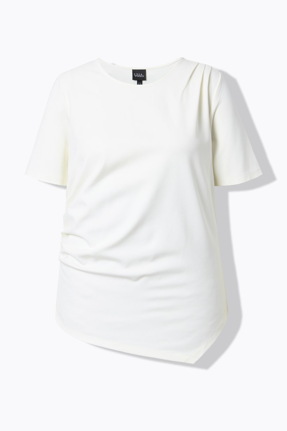 Stora storlekar T-shirt, Dam, vit, storlek: 50/52, Viskos/Syntetfibrer, Ulla Popken