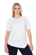 Tričko, řasení, kulatý výstřih, krátké rukávy, asymetrické