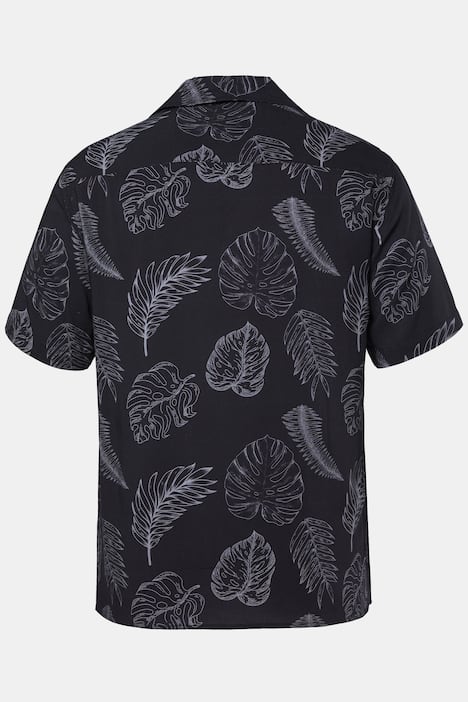 JP 1880 Hemd, Halbarm, Cuba-Kragen, Alloverprint, Cuba Fit, bis 8 XL