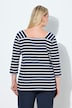 Bluzka, paski, cekiny, dekolt karo, rękaw 3/4