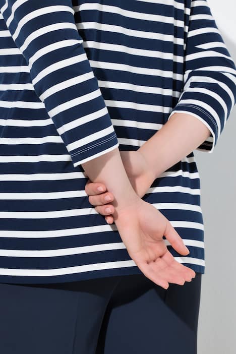 Bluzka, paski, cekiny, dekolt karo, rękaw 3/4