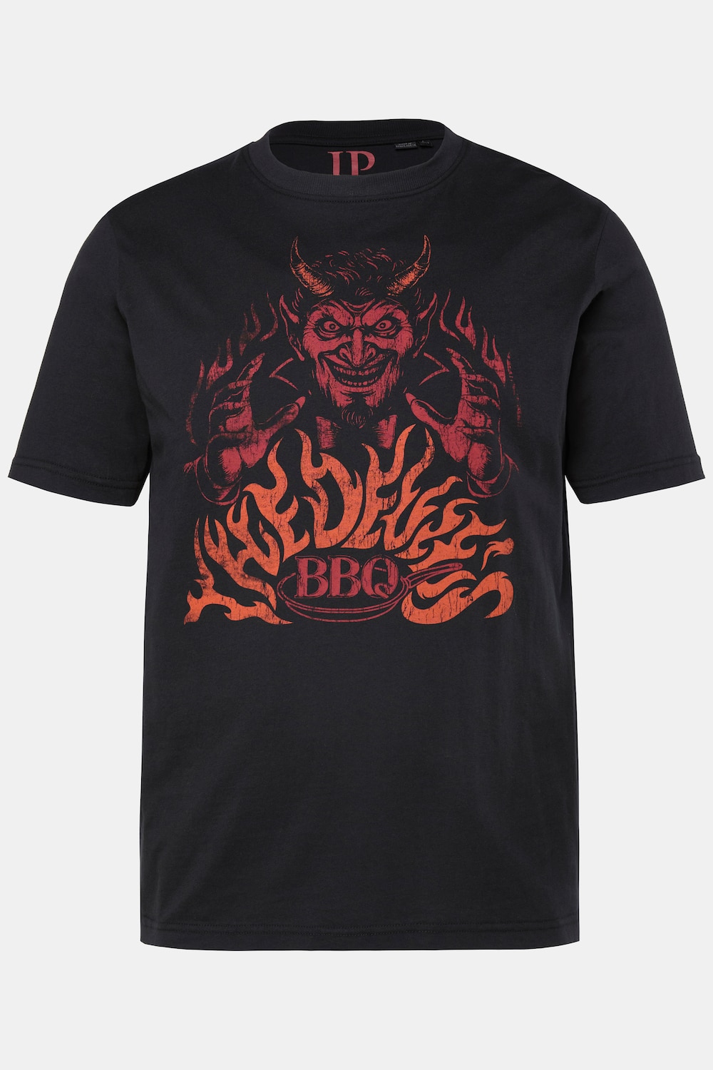 JP1880 T-Shirt, Halbarm, Grill-Print, bis 8 XL