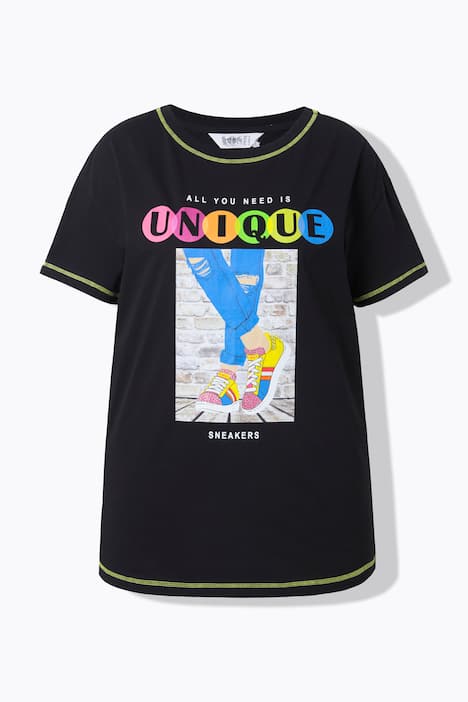 T-shirt, Boxy Fit, sneakermotief