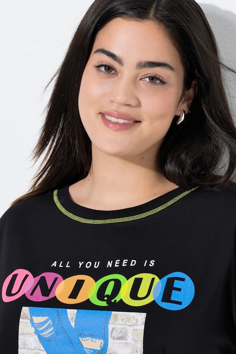 T-shirt, Boxy Fit, sneakermotief