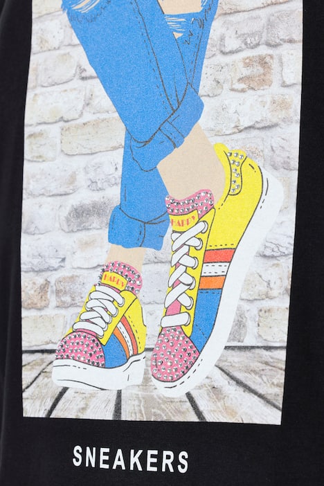 T-shirt, Boxy Fit, sneakermotief