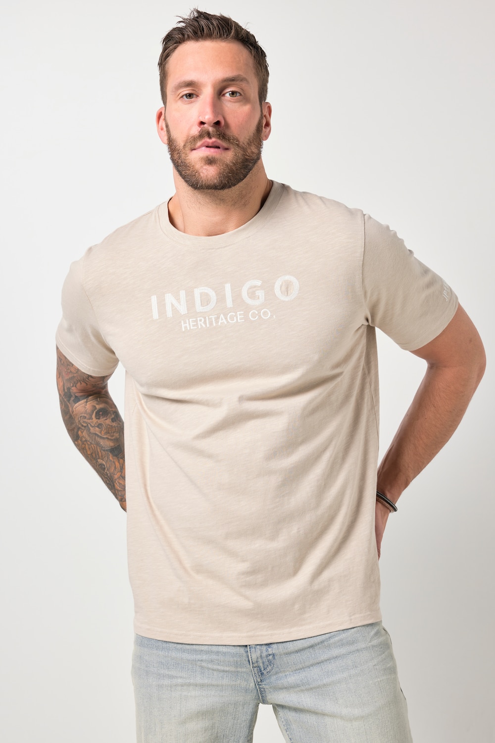 JP1880 T-Shirt, Halbarm, Brust-Stick, bis 8 XL