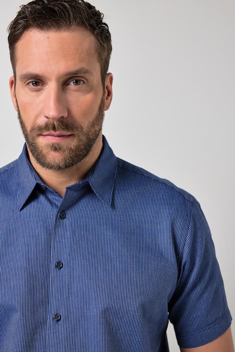 JP1880 Businesshemd, Halbarm, Kentkragen, Alloverprint, Comfort Fit, bis 8 XL