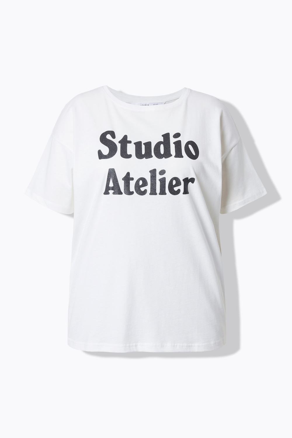 Stora storlekar T-shirt, Dam, vit, storlek: 42/44, Bomull, Studio Untold