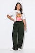 Anzughose, Wide Legs, High Waist, Edeljersey