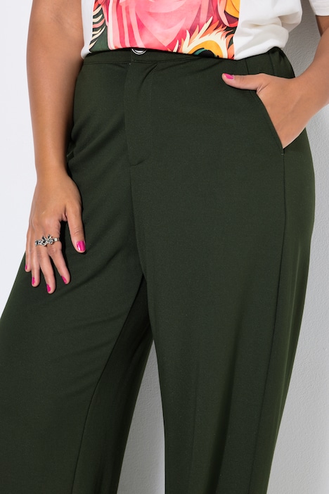 Anzughose, Wide Legs, High Waist, Edeljersey