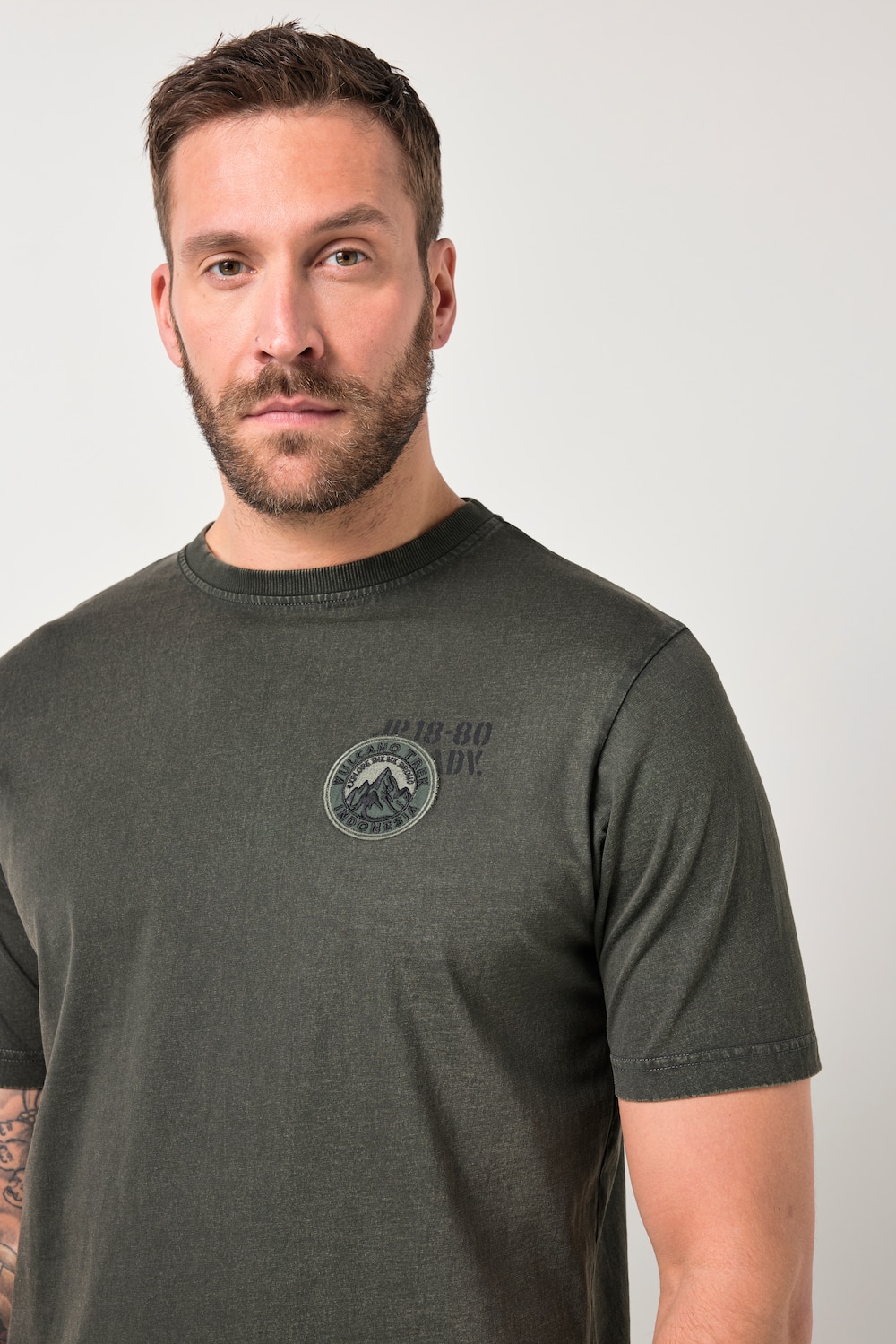 Stora storlekar T-shirt, Her, grön, storlek: 5XL, Bomull, JP1880