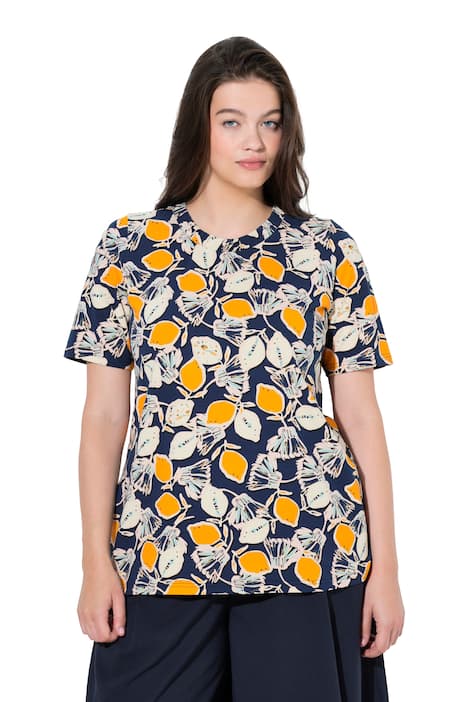 Tričko, citrony, kulatý výstřih, krátké rukávy, biobavlna