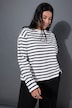 Sweatshirt, extra oversized, gestreept