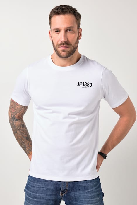 JP1880 T-shirts, set van 2, korte mouwen, borstprint, tot 8 XL