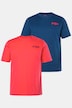 JP1880 T-Shirts, 2er-Pack, Halbarm, Brust-Print, bis 8 XL