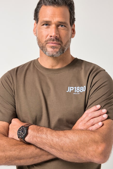 JP1880 T-Shirts, 2er-Pack, Halbarm, Brust-Print, bis 8 XL