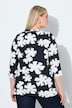 Shirt, Blüten, A-Linie, Rundhals, Keyhole, 3/4-Arm