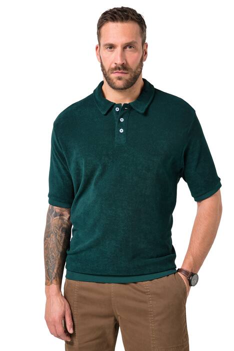 Polokošile JP1880, břišní střih, krátké rukávy, froté, XXL-8XL