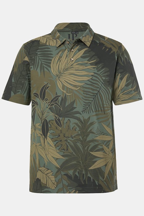JP1880 Poloshirt, Piqué, Alloverprint, Halbarm, bis 8 XL