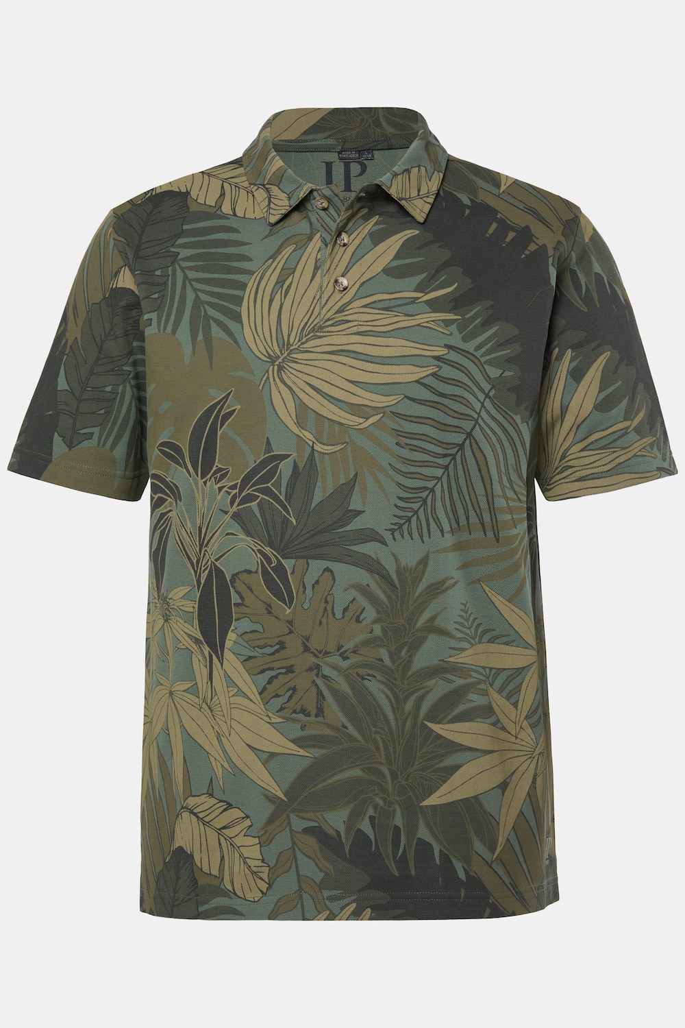 Polo JP 1880 en piqué, manches courtes et imprimé all-over - jusqu'au 8 XL