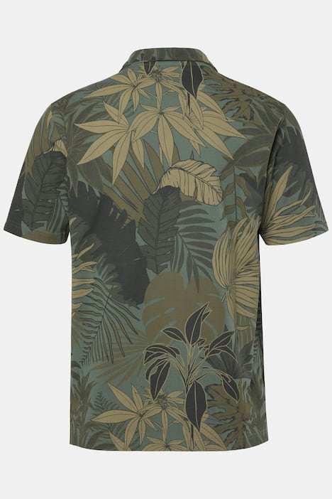 JP1880 Poloshirt, Piqué, Alloverprint, Halbarm, bis 8 XL