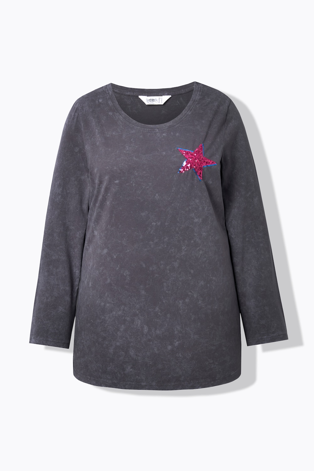 Stora storlekar T-shirt, Dam, grå, storlek: 58, Bomull, Angel of Style