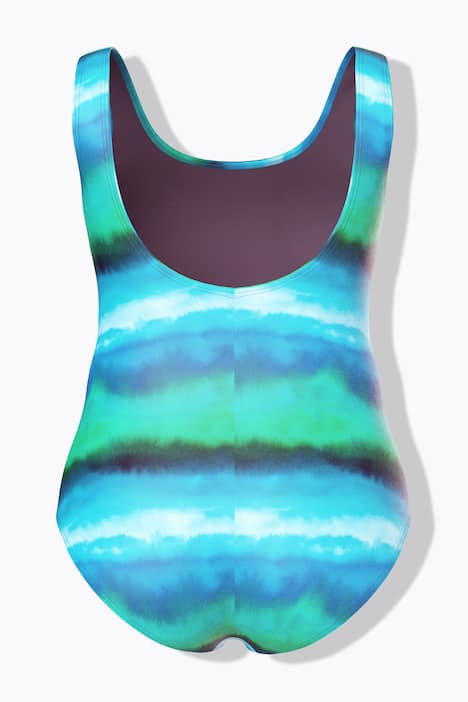 Badeanzug, Farbverlauf-Streifen, ohne Softcups