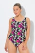Badeanzug, Blüten, Rundhals, ohne Softcups