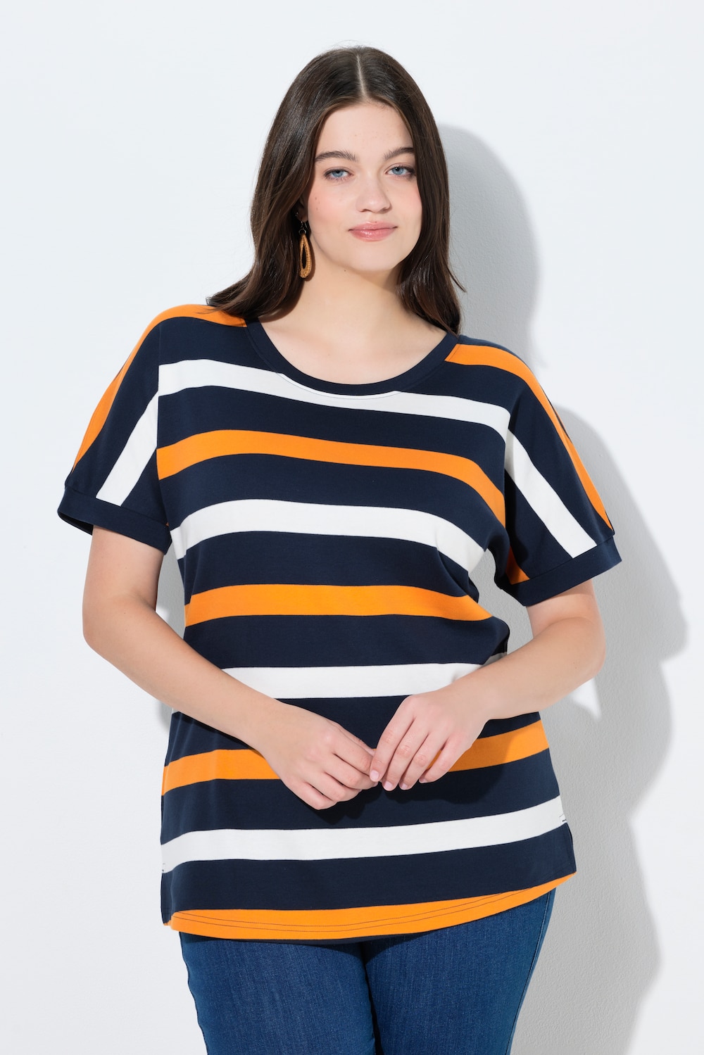 Große Größen Sweater, Damen, blau, Größe: 58/60, Baumwolle, Ulla Popken