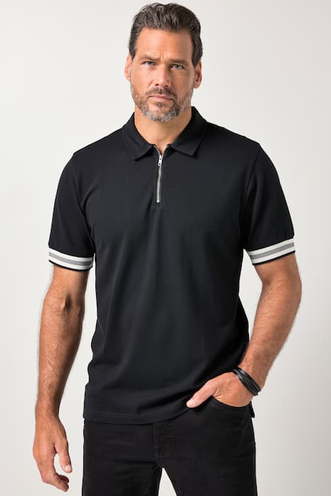 JP1880 poloshirt FLEXNAMIC®, korte mouwen, rits, tot 8XL
