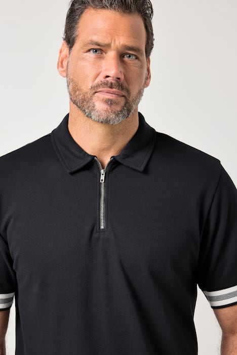 JP1880 poloshirt FLEXNAMIC®, korte mouwen, rits, tot 8XL