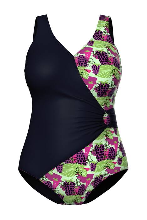 Plavky, zavinovací efekt, ozdoná spona, měkké košíčky