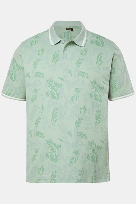Polo JP 1880 FLEXNAMIC®, manches courtes et imprimé à fleurs - jusqu'au 8 XL