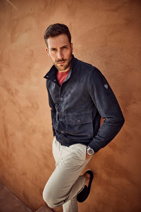 Maglia JP1880 dal look vintage in maglia fine con mezze maniche, fino alla tg. 8XL