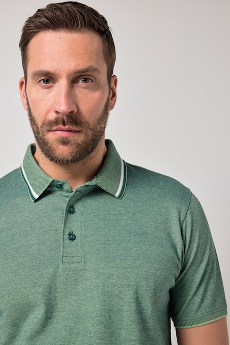 JP1880 Poloshirt, Halbarm, TwoTone-Piqué, bis 8 XL