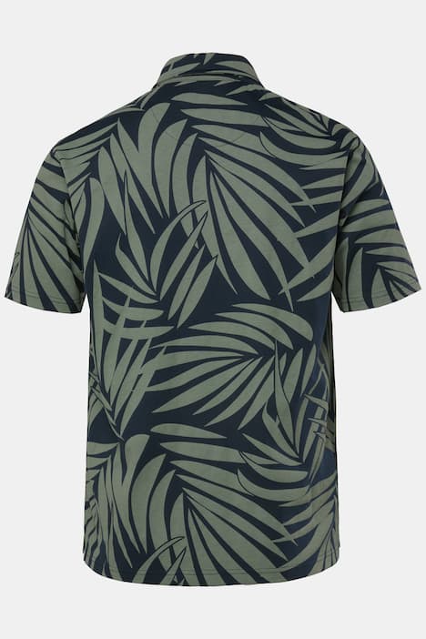 Polo JP 1880 à imprimé floral et manches courtes - jusqu'au 8 XL