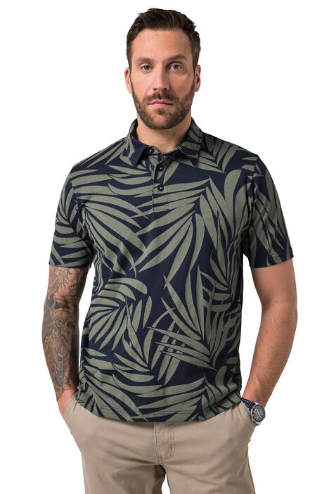 polotričko, krátké rukávy, květinový potisk, do velikosti 8XL