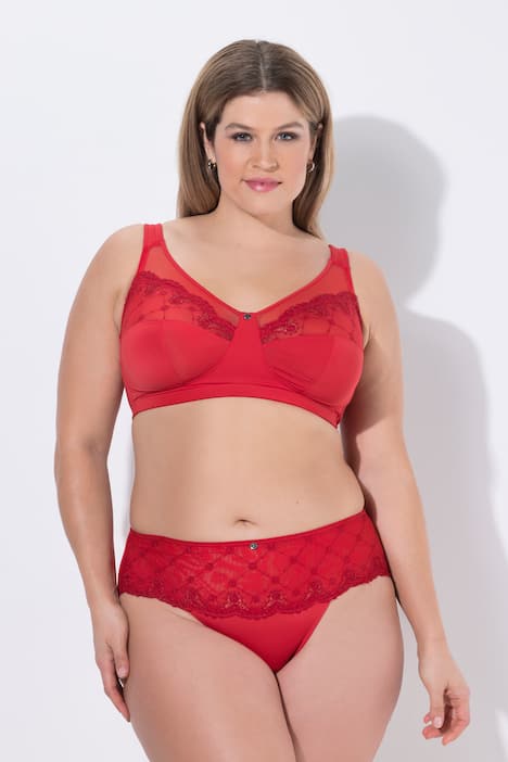 Soutien-gorge de maintien, sans armatures, dentelle - bonnet C-F