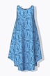 Robe midi motif nœuds marins, décolleté rond, modèle sans manches et coupe évasée