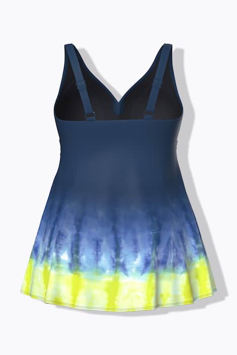 Badekleid, Batikdruck, Softcups, Raffung, recycelt