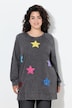 Sweatshirt, oversized, ster van pailletten