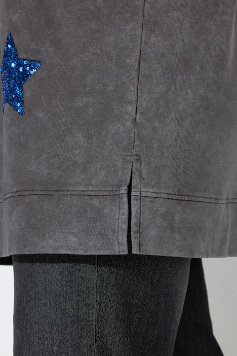 Sweatshirt, oversized, ster van pailletten