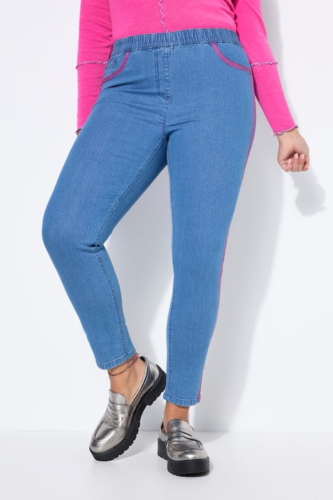 Jeggings Jule, Slim Fit, "bemalte" Kanten