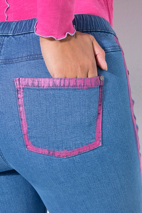 Jeggings modello Jule con taglio aderente e orli 