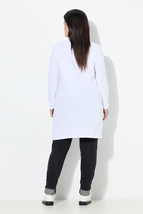 T-Shirt, A-Linie, Herz-Motiv, Langarm