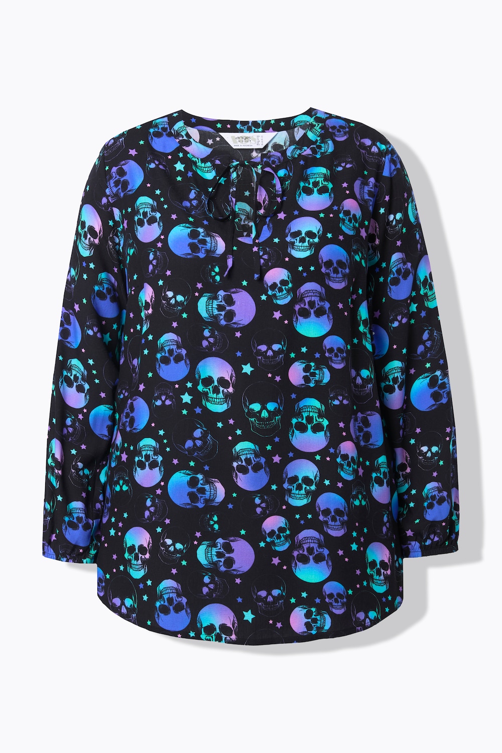 Stora storlekar Blus, Dam, svart, storlek: 54, Viskos, Angel of Style