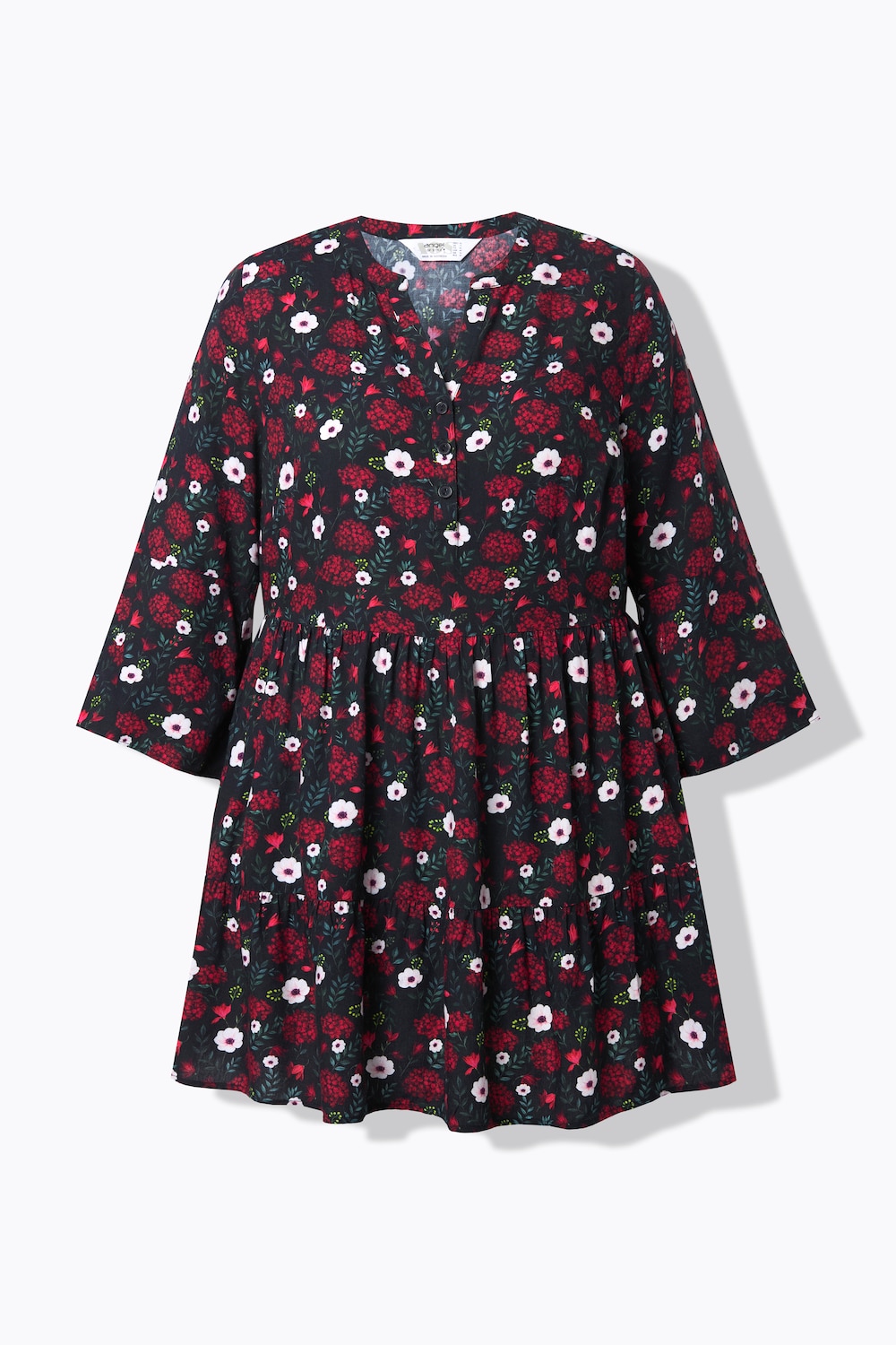 Stora storlekar Blus, Dam, svart, storlek: 54, Viskos, Angel of Style