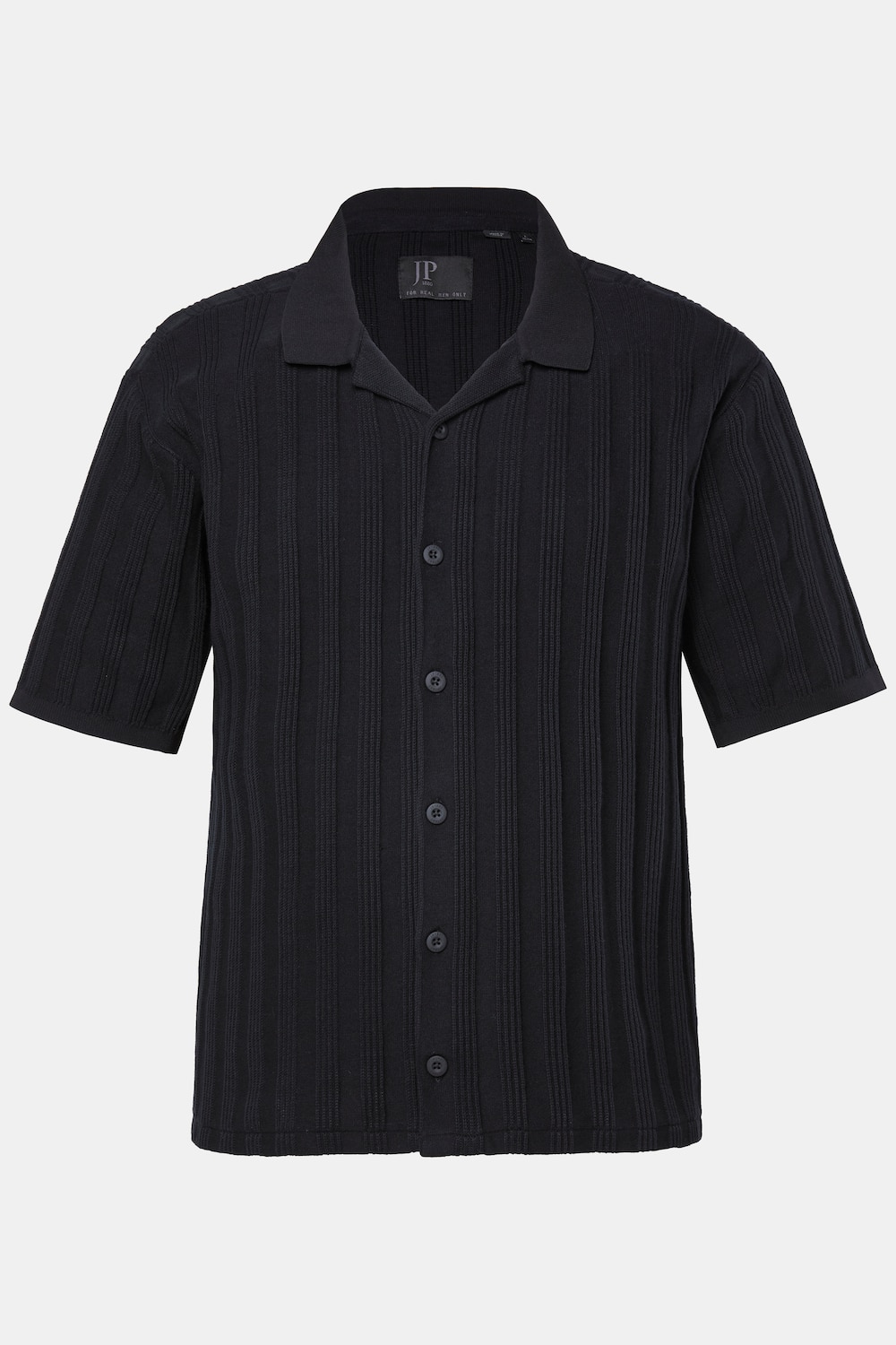 JP 1880 gebreid overhemd, korte mouwen, Cubaanse kraag, Cubaanse pasvorm, tot 7XL