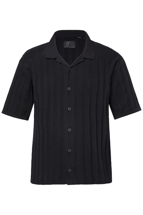 Úpletová košile JP1880, krátké rukávy, Cuba střih, do 7XL
